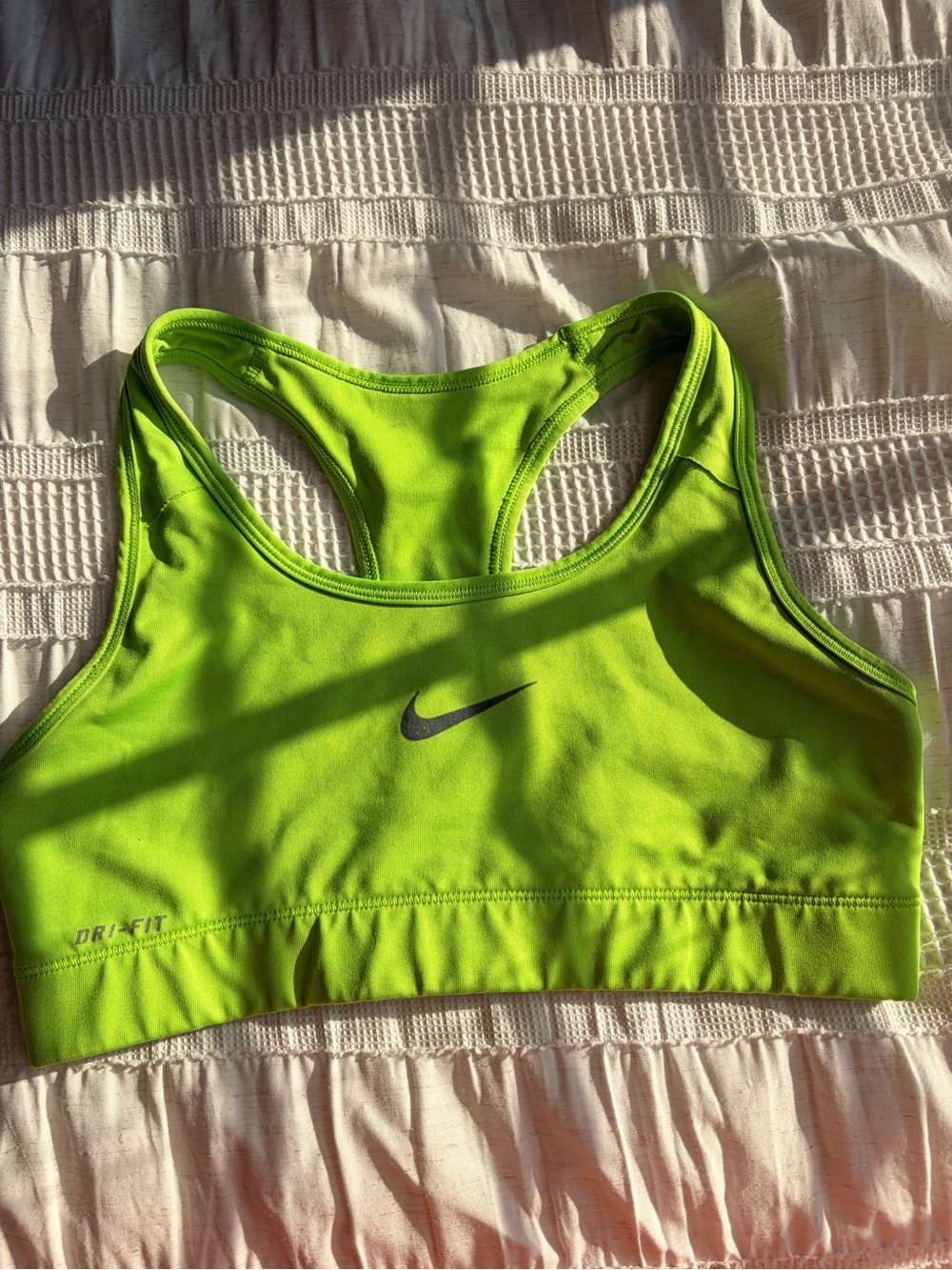 Nike Neon Lime Racerback Sports Bra